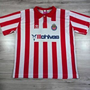 Vintage Chivas Guadalajara DeSoto 80s 90s Liga MX Soccer Grail Jersey